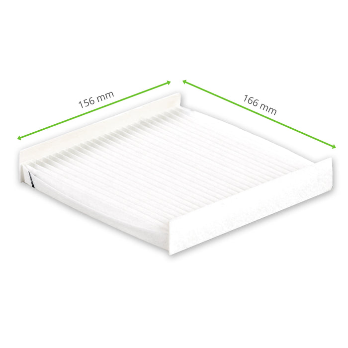Mantas de filtro de polvo compatibles con Pfannenberg FF PF 3x.000 166 x 156 mm (5 piezas)