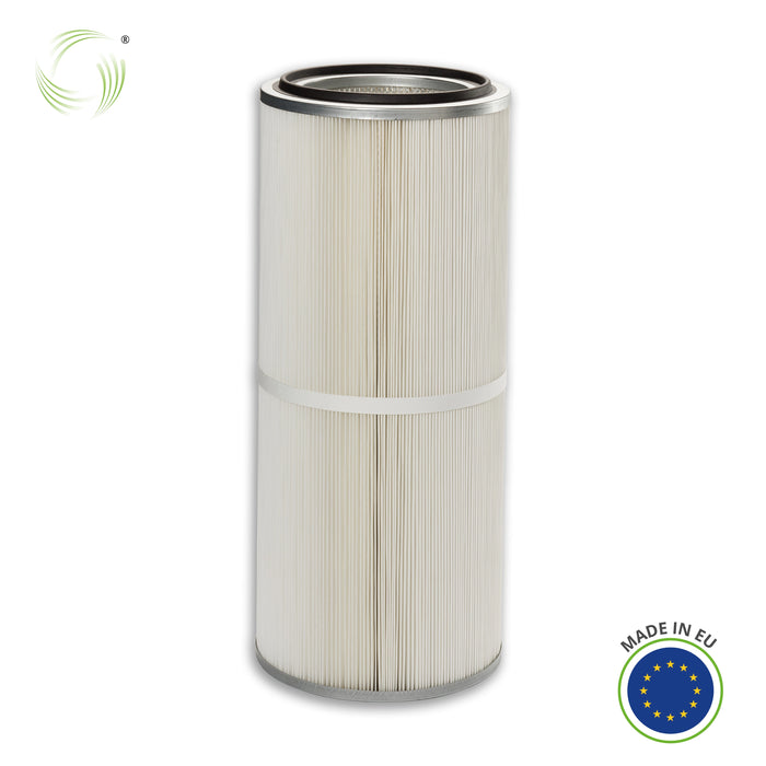 Cartucho de filtro, 325 x 750 mm, fieltro de poliéster aceite/agua, PLYMOVENT EUROMATE Lincoln Oerlikon