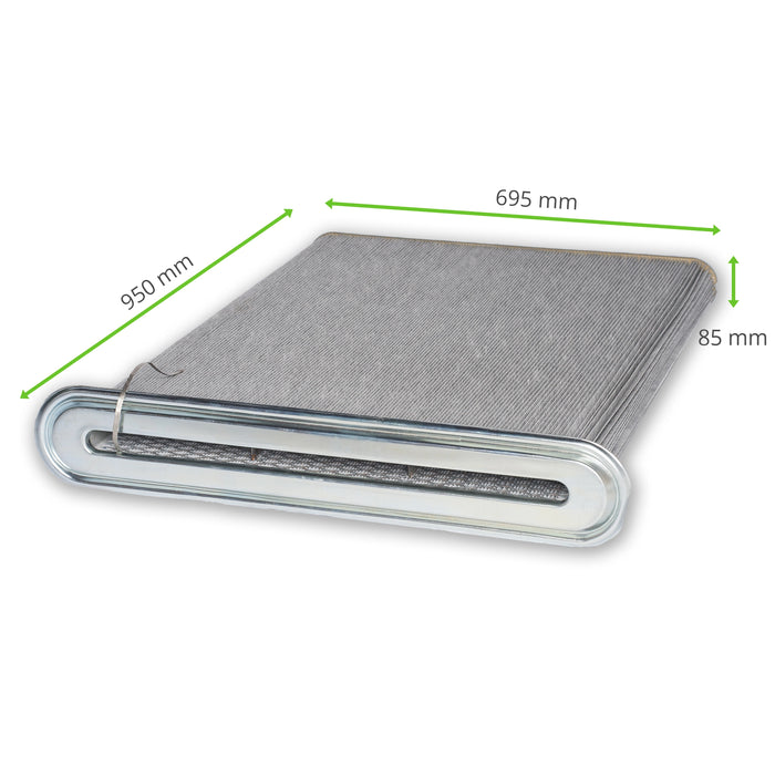 Set de 6 | Placa de filtro, 695 x 85 x 950 mm, fieltro de poliéster antiestático con membrana de PTFE, Nederman FilterMax DF
