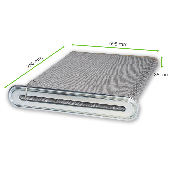 Set de 6 | Placa de filtro, 695 x 85 x 750 mm, fieltro de poliéster antiestático con impregnación de PTFE, Nederman FilterMax F