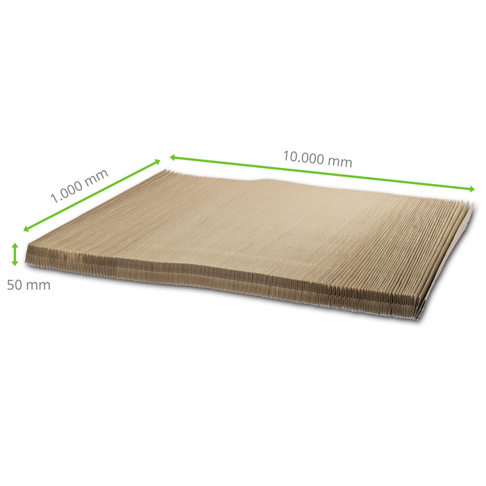 Filtro Andreae, filtro de laberinto de papel, 1 x 10 m, 50 mm